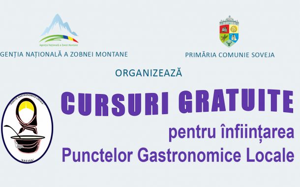 CURSURI GRATUITE PENTRU CEI CARE VOR SĂ DESCHIDĂ PUNCTE GASTRONOMICE LOCALE