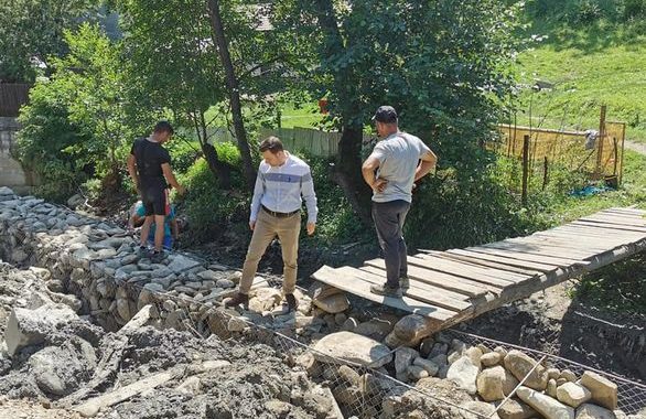 Stadiul lucrărilor în comuna Soveja