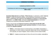 COMUNICAT DE PRESĂ  Lansarea proiect - ”Construirea unui centru de zi de asistență și recuperare în comuna Soveja ( 8810 - CZ - 1 )” SMIS 319420